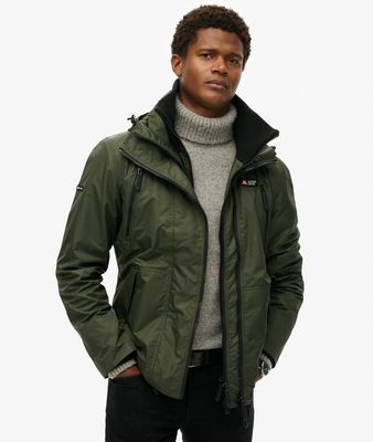 SUPERDRY HOODED MTN WINDBREAKER JACKET SURPLUS GOODS OLIVE GREEN M5012100A