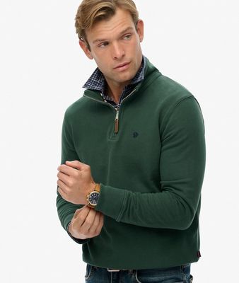 SUPERDRY PREPPY SD CO HALF ZIP ENAMEL GREEN M2014381A