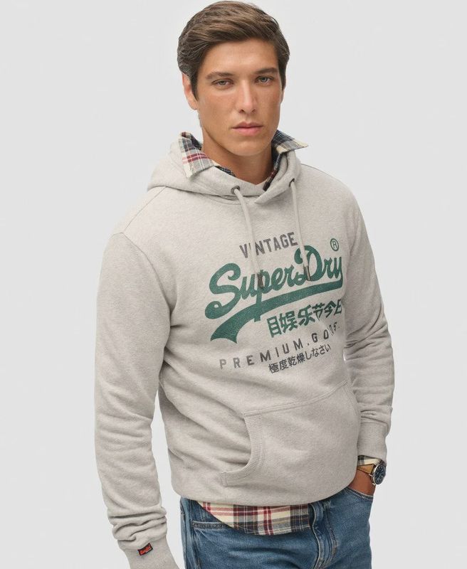 SUPERDRY VL DUO CLASSIC HOOD ICE GREY MARL M2014380A