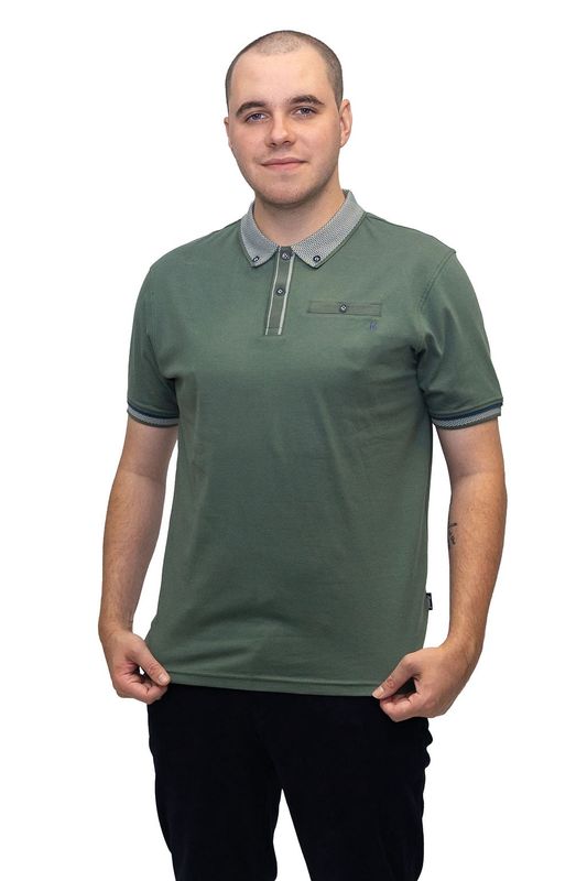 ML211521 MATTY 200GSM B/D JERSEY POLO DUCK GREEN
