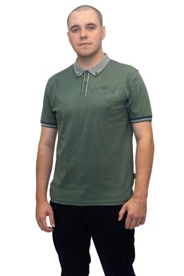 ML211521 MATTY 200GSM B/D JERSEY POLO DUCK GREEN