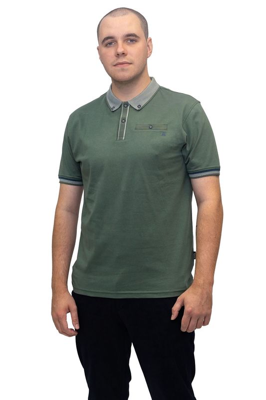 ML211521 MATTY 200GSM B/D JERSEY POLO DUCK GREEN