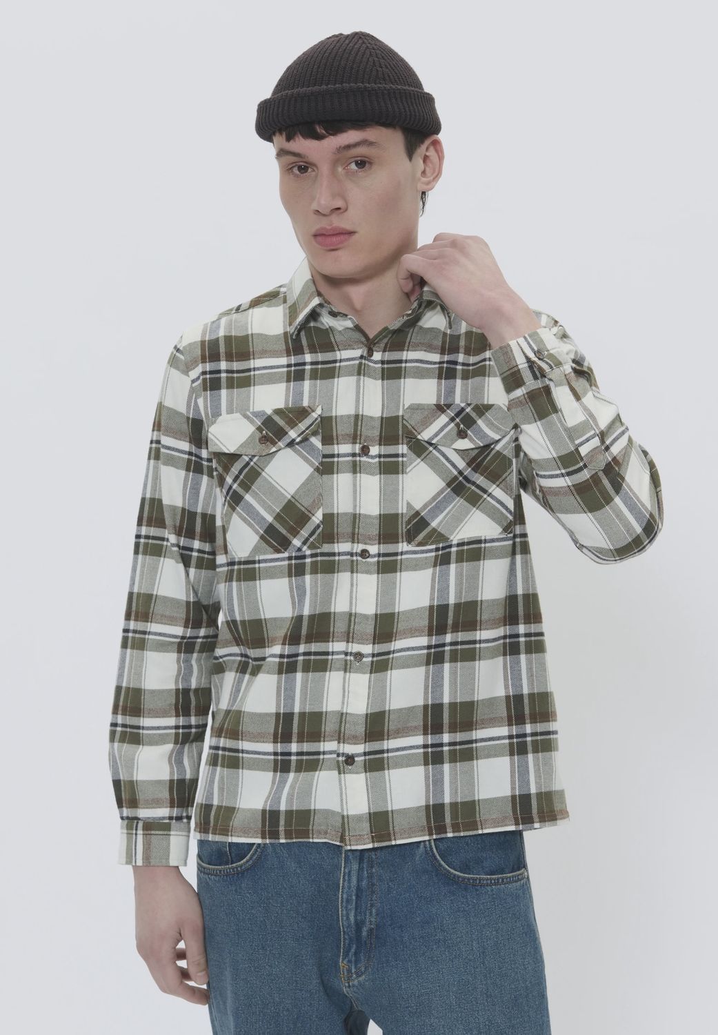 30207500 MAGLIBBON HERITAGE OVERSHIRT 190515 OLIVE NIGHT