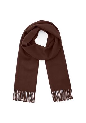 30204996 1 MAWOLAN 100% WOOL SCARF 191103 ESPRESSO