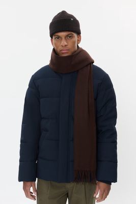 30204996 1 MAWOLAN 100% WOOL SCARF 191103 ESPRESSO