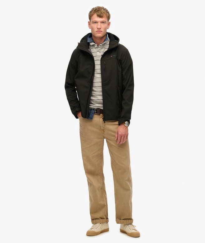 SUPERDRY HOODED SOFTSHELL TREKKER JKT BLACK M5012103A