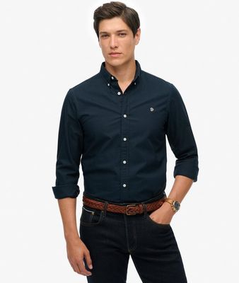 SUPERDRY CLASSIC OXFORD LS SHIRT ECLIPSE NAVY M4011037A