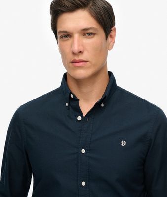 SUPERDRY CLASSIC OXFORD LS SHIRT ECLIPSE NAVY M4011037A