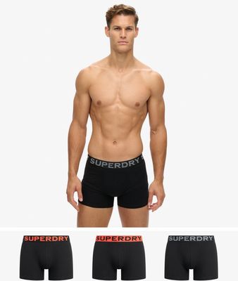 SUPERDRY BOXER TRIPLE PACK BLACK/ORANGE M3110452C