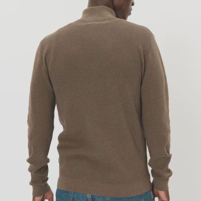 30207192 MALAGOON Z 1/4 ZIP 1908081 MOREL MELANGE