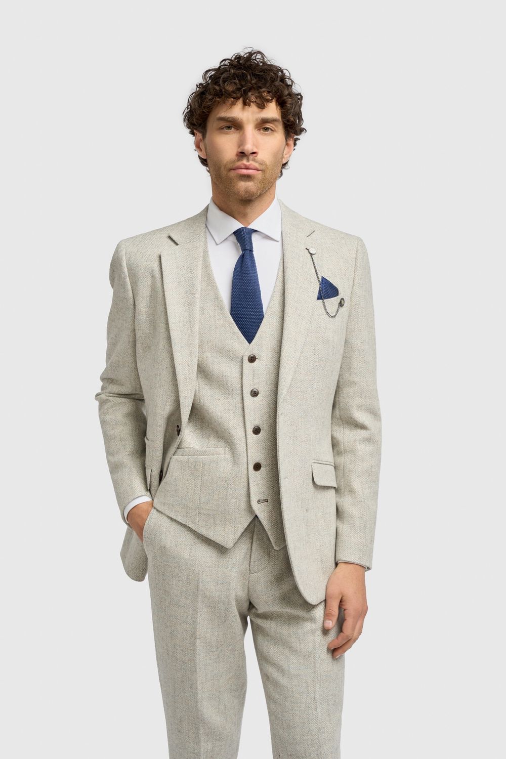 CAVANI THOMAS PEARL GREY BLAZER