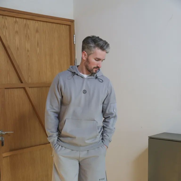 DIESEL PETE HOODIE GREY