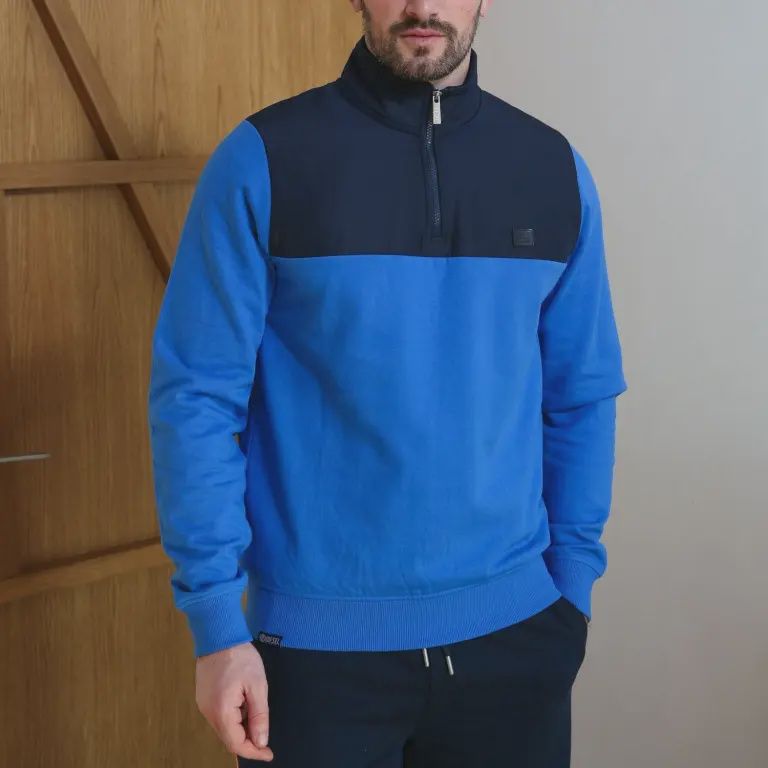 FELIX 1/2 ZIP BLUE