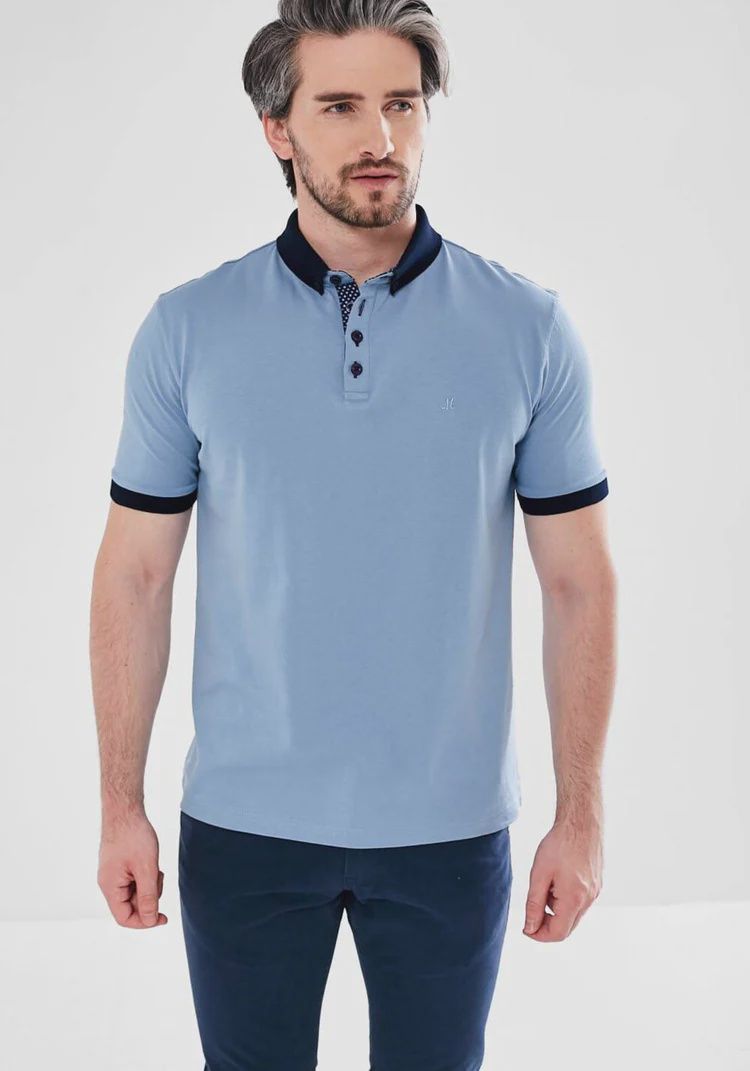 PRINCESS 3 POLO ML211127 FADED DENIM