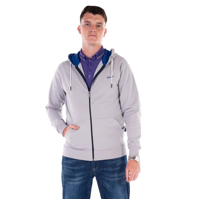 ML301545 ABRAHAM FULL ZIP HOOD SILVER GREY