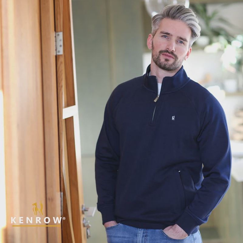 KR8 19 AVERY 1/2 ZIP NAVY