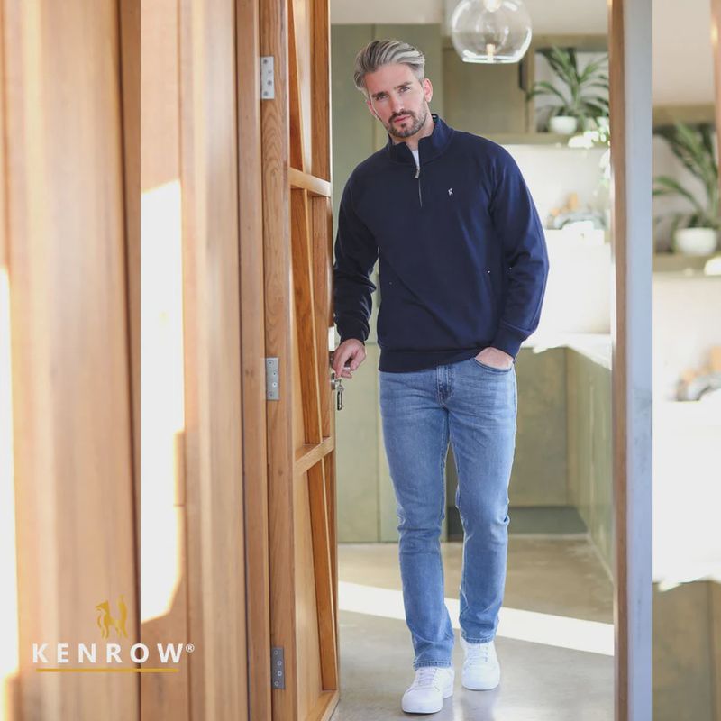 KR8 19 AVERY 1/2 ZIP NAVY