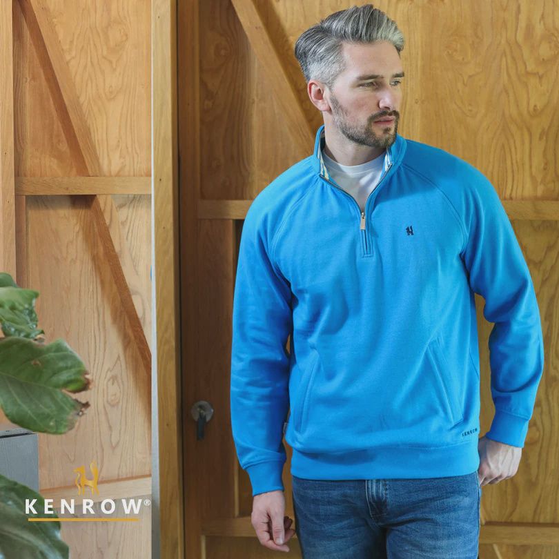 KR8 19 AVERY 1/2 ZIP BLUE