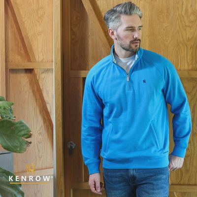 KR8 19 AVERY 1/2 ZIP BLUE