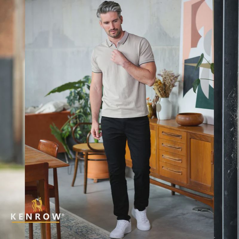 KR7 01 LUCA ZIP POLO PUTTY
