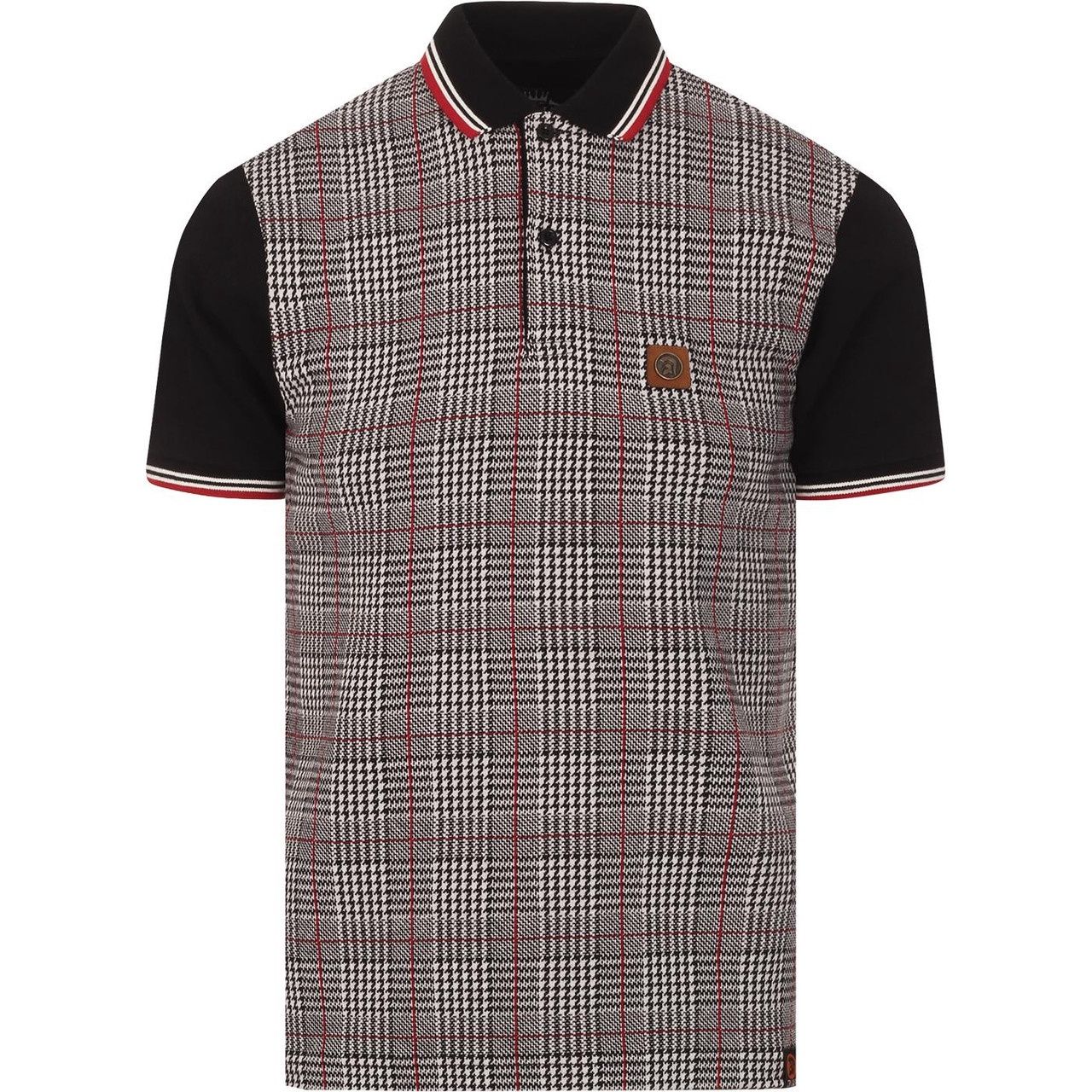 TR8640 TROJAN PRINCE OF WALES POLO BLACK