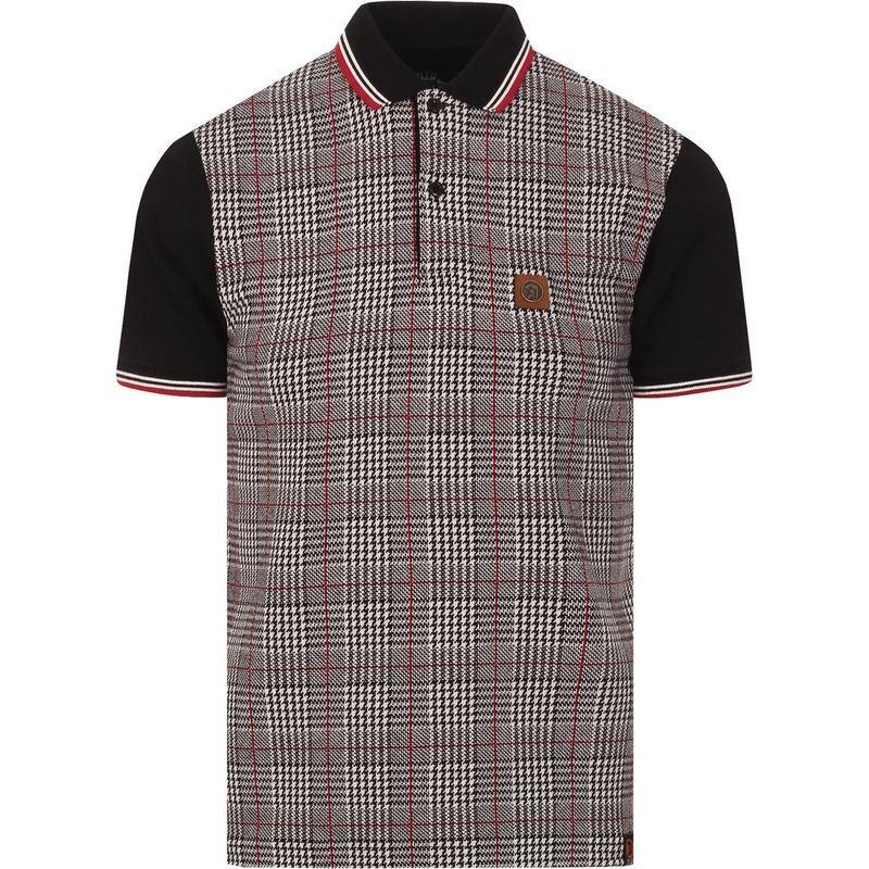 TR8640 TROJAN PRINCE OF WALES POLO BLACK