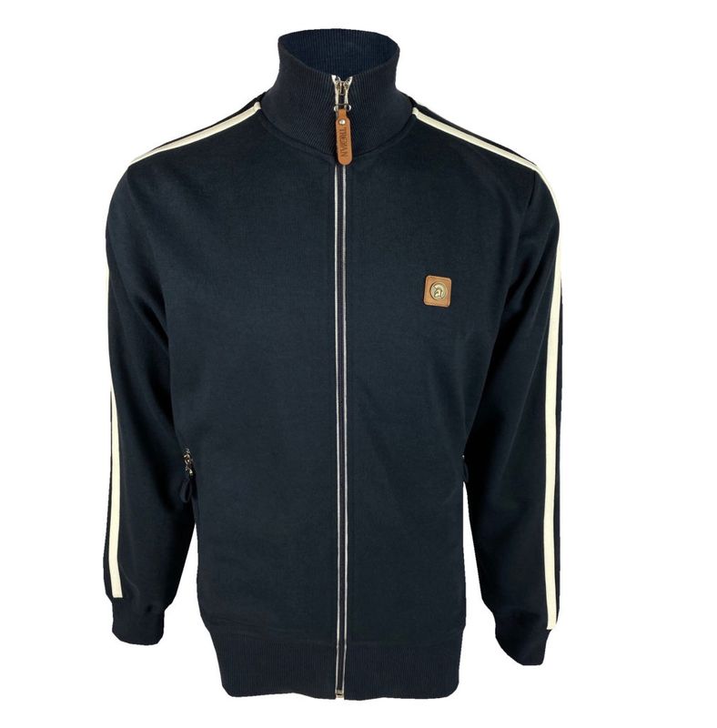 TR8653 TROJAN PLAIN TWIN STRIPE TRACKIE NAVY