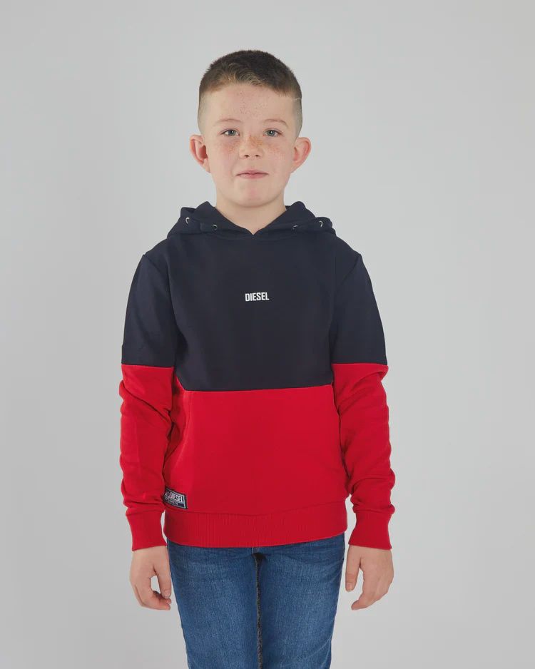NIALL HOODIE NAVY/RED DKB1032