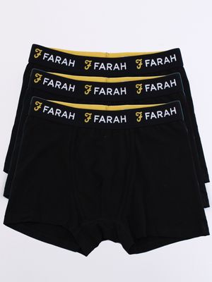 FARAH BOXERS 3 PK SAGINAWA A BLACK FR2T111878BS2ABL5