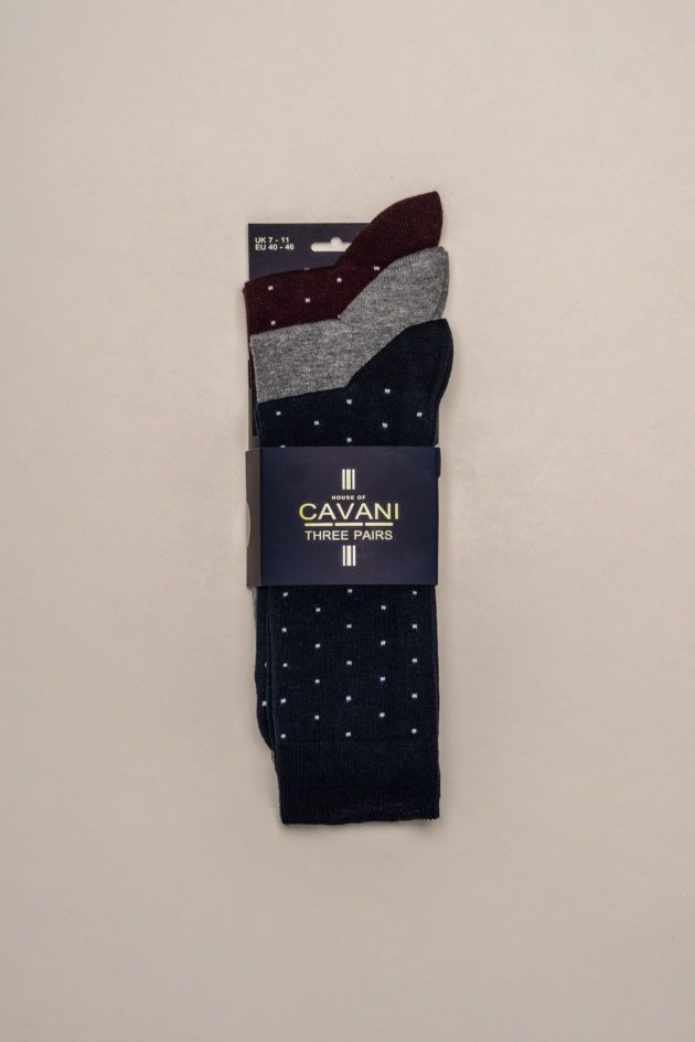 CAVANI TAMON SOCKS 3PK  NAVY
