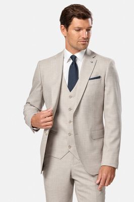 LUCAS WAISTCOAT LESTER FIT STONE