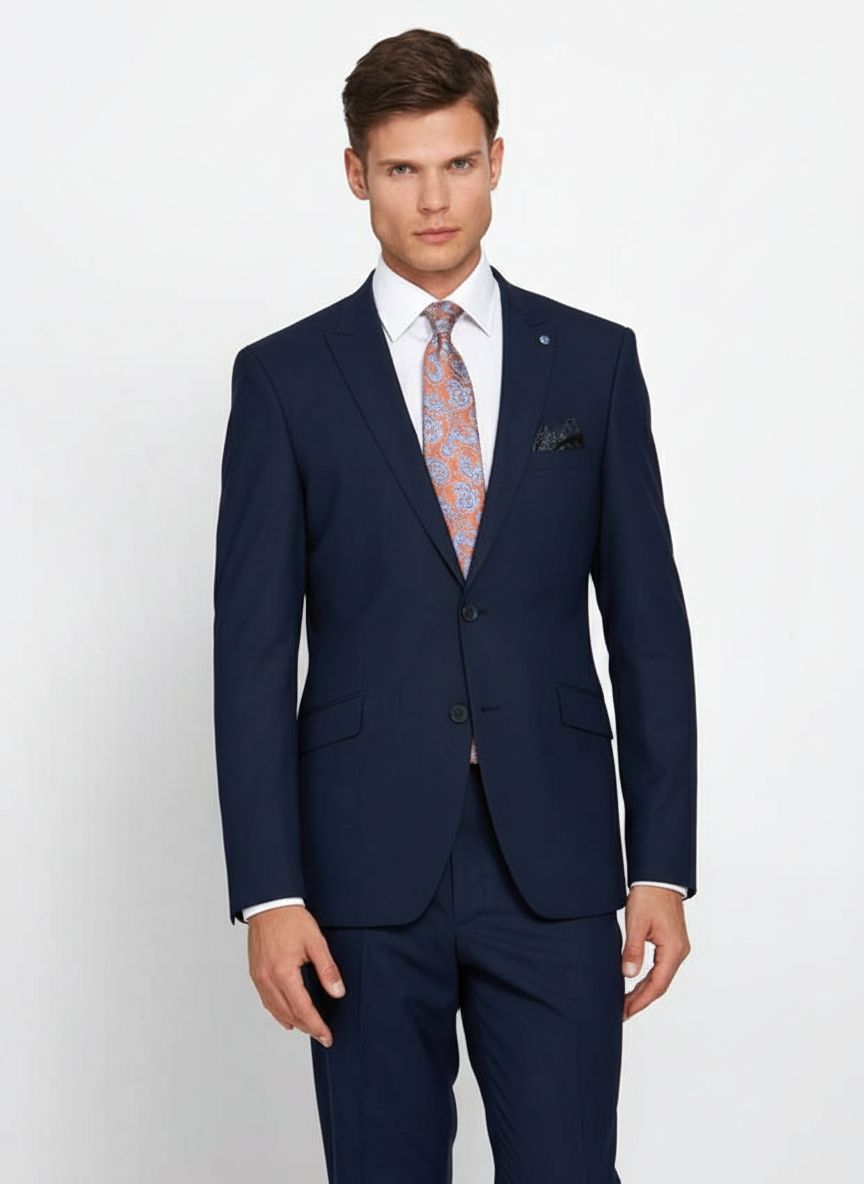 JONNY REGENCY TAILORED 2PC SUIT NAVY