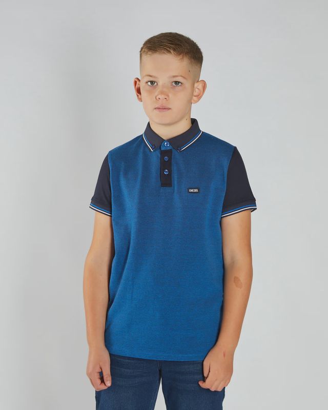 ROBINSON BIRDSEYE KIDS POLO BLUE/NAVY DKB1078332