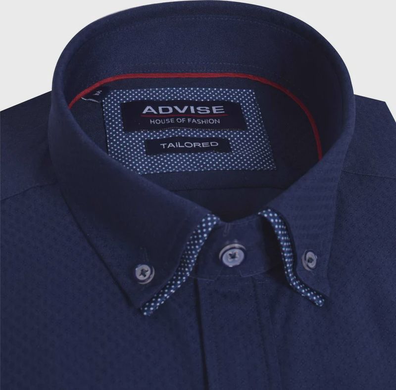 ADVISE TAILORED DOUBLE COLLAR NAVY AD823
