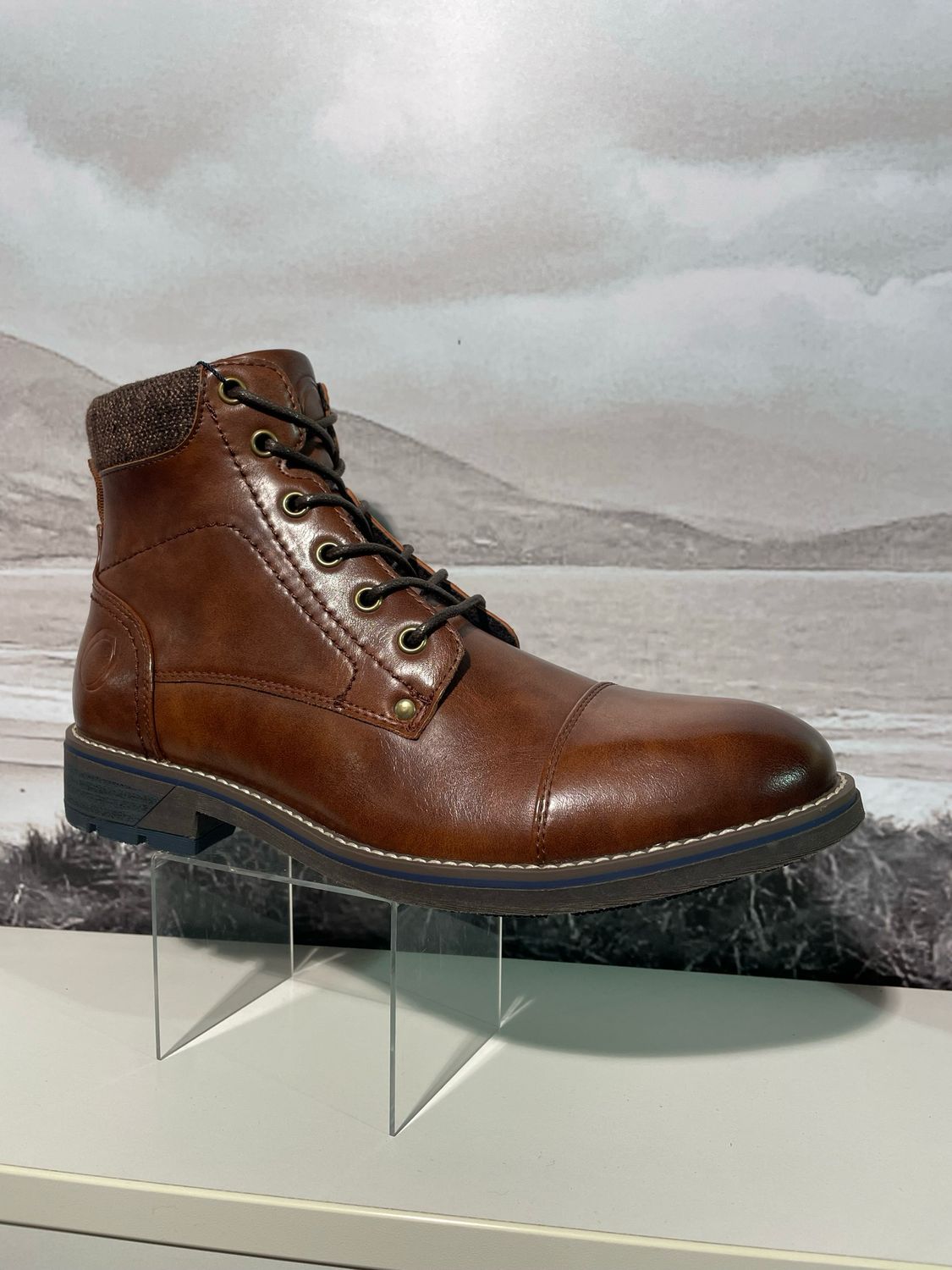 FENCOURT SHOE BURNT COGNAC