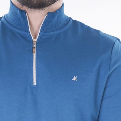 ML301576 RAGE 1/4 ZIP TRACK TOP TEAL