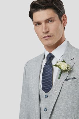 PHILIP WAISTCOAT TAILORED GREY (SILVER)