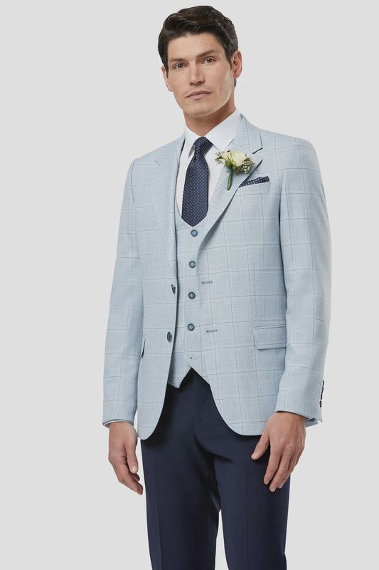 ANDREW TAILORED  WAISTCOAT SKY