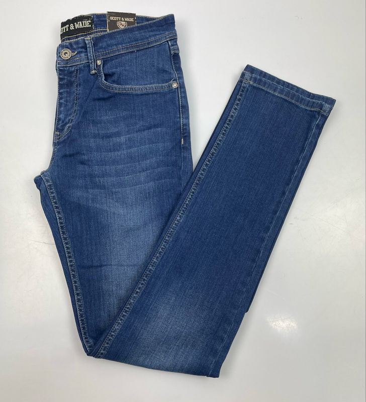 SWJN5079 MONTREAL STRETCH BLUE DENIM REG FIT