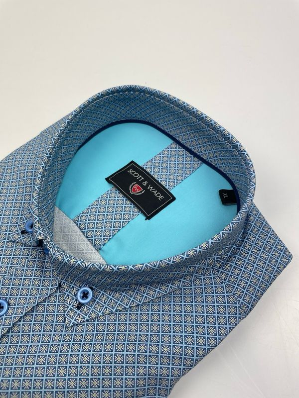 SWLS5363 BEDFORD LS SHIRT NAVY