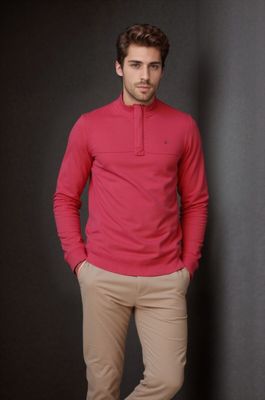 ML301581 RIDLEY 1/4 ZIPFUNNEL NECK  SALSA