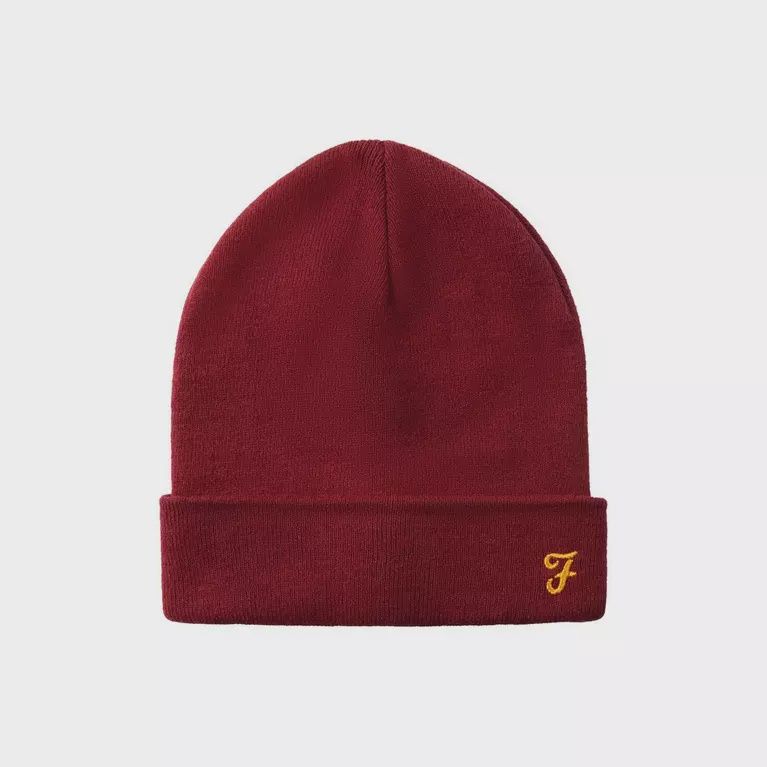 FARAH MENS BEANIE HAT  DENALI PORT FR2Q114176BS2TKM4