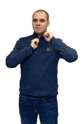 ACOSTA ZIP SWEAT DARK DENIM ML301586