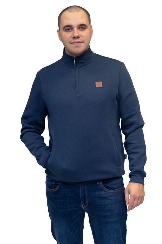 ACOSTA ZIP SWEAT DARK DENIM ML301586