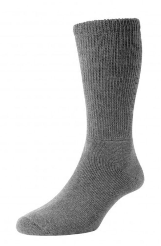 DIABETIC SOCKS MID GREY HJ1351