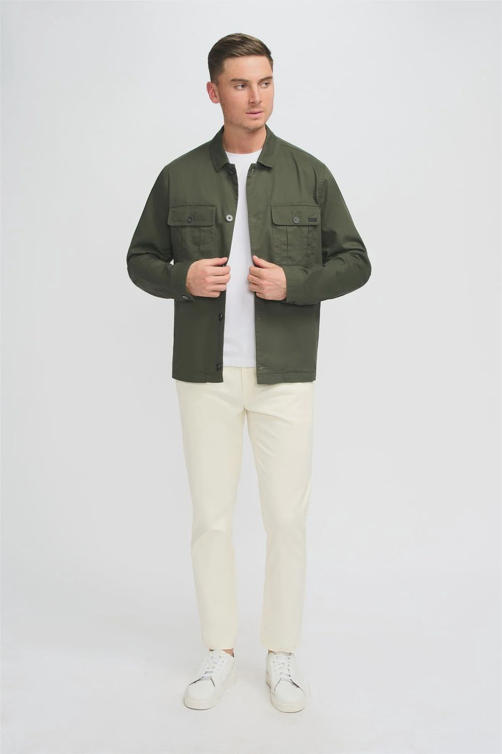 CAVANI ACARDI OVERSHIRT OLIVE