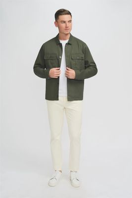 CAVANI ACARDI OVERSHIRT OLIVE
