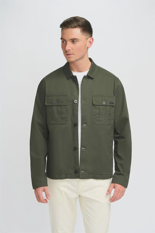 CAVANI ACARDI OVERSHIRT OLIVE