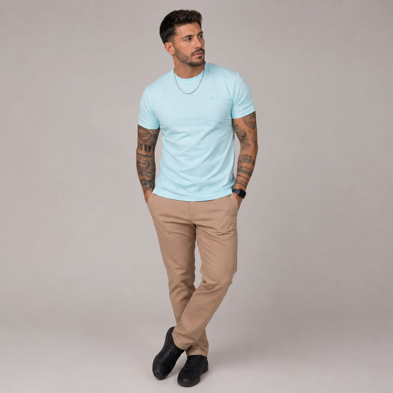 Glock Mens Tee ML201046A SEA FOAM