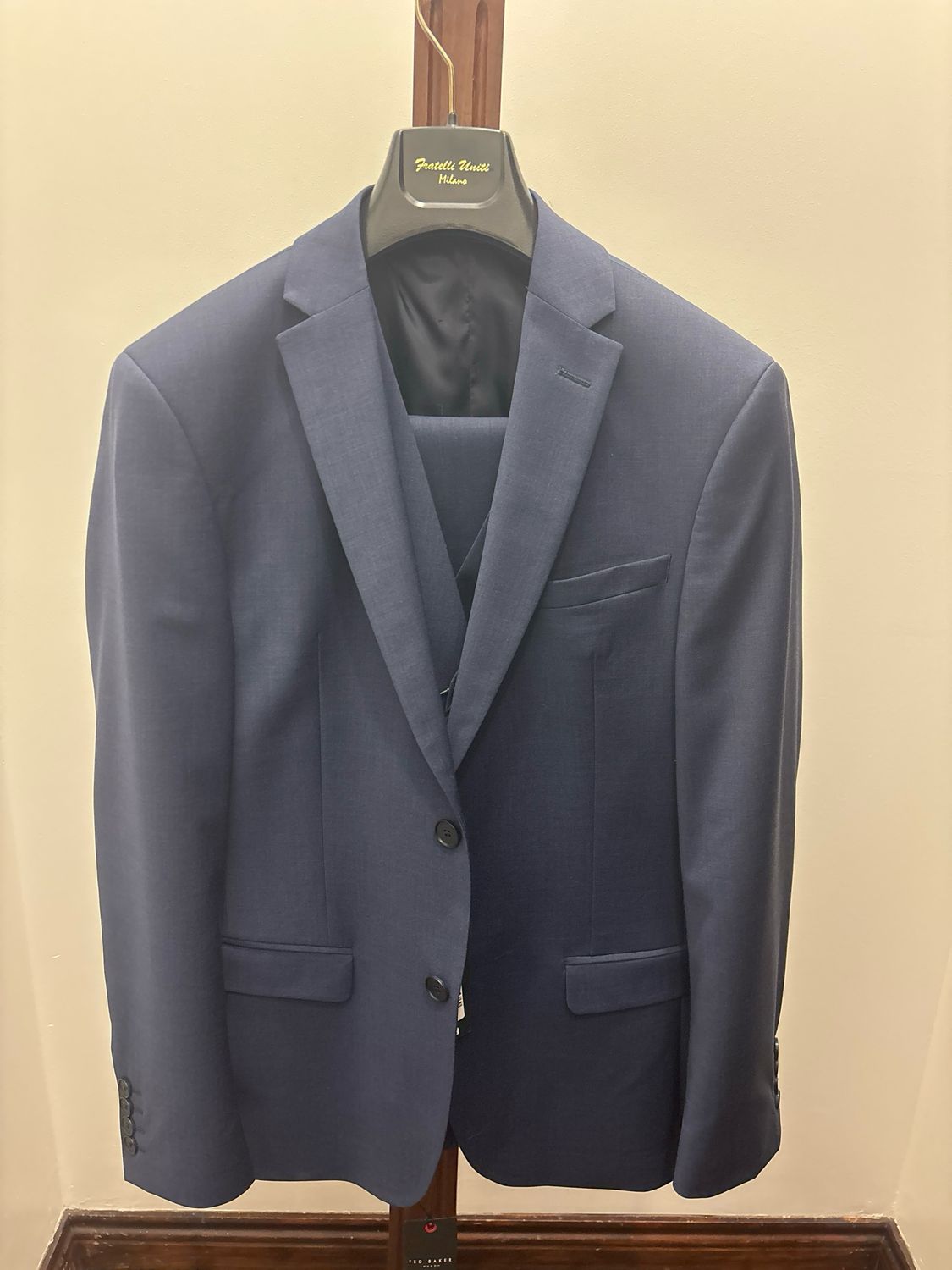 TB023/150 PREMIUM BLUE PANAMA 3PC SUIT